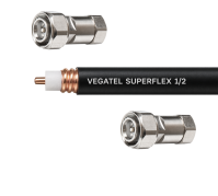 Кабельная сборка VEGATEL SuperFlex-1/2 (ГОСТ) (4.3-10-male - 4.3-10-male) 1м