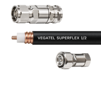 Кабельная сборка VEGATEL SuperFlex-1/2 (ГОСТ) (N-male - 4.3-10-male) 1м